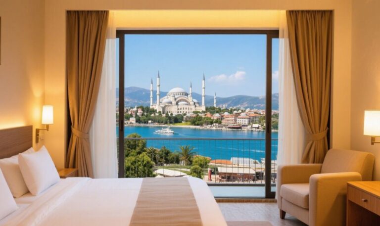 jimeng 2025 05 05 961 صورة بارزة توضيحية لفنادق قريبة من المعالم السياحية إقامة مريحة بالقرب من أهم e1746466119969